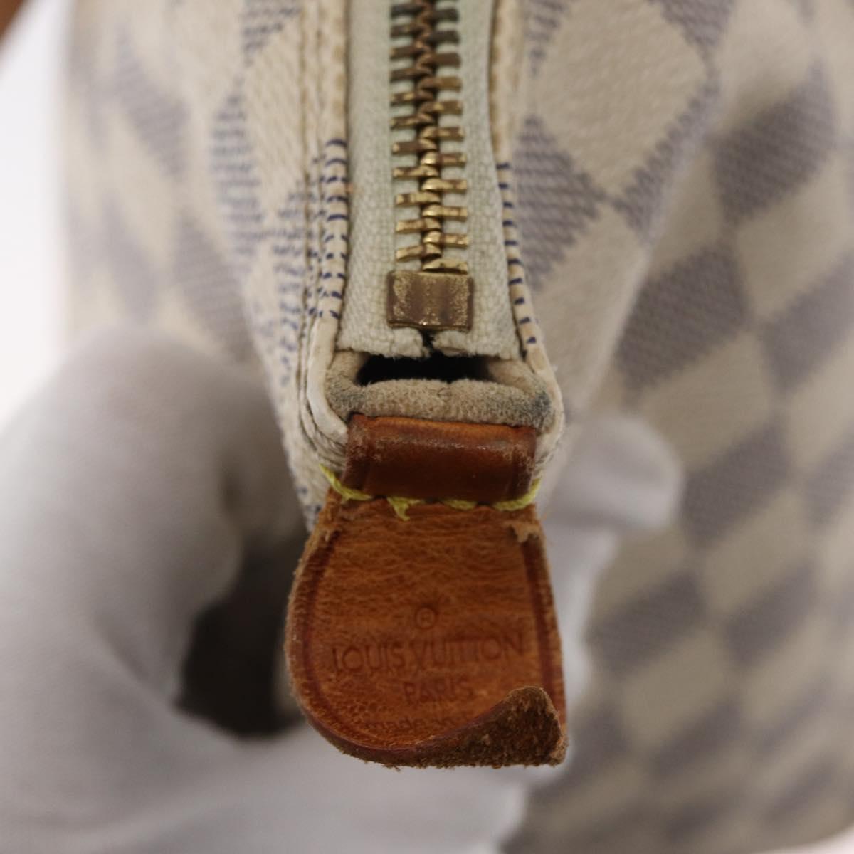 LOUIS VUITTON Damier Azur Saleya PM Tote Bag N51186 LV Auth 152128