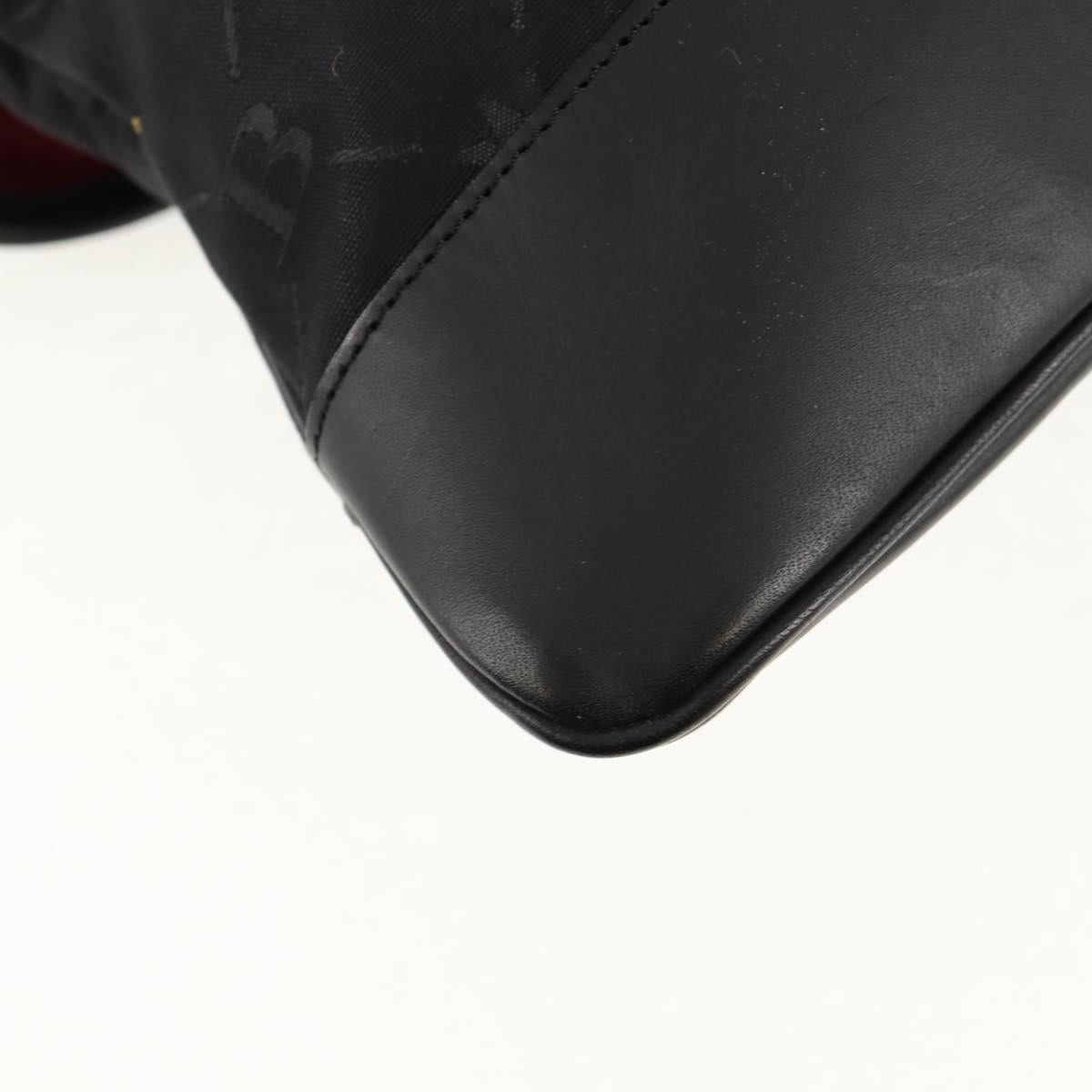 BURBERRY Black label Shoulder Bag Canvas Black Auth 152131