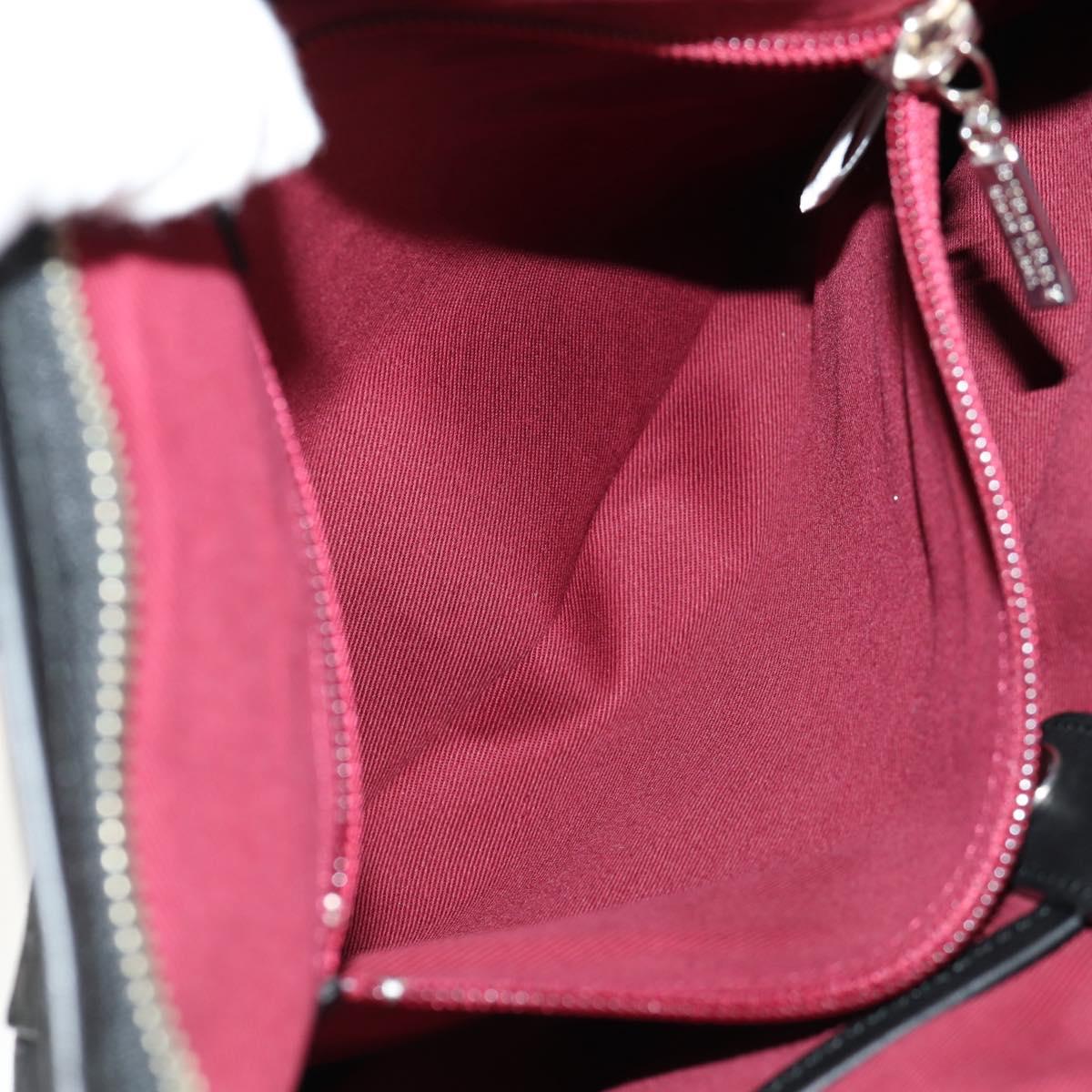 BURBERRY Black label Shoulder Bag Canvas Black Auth 152131