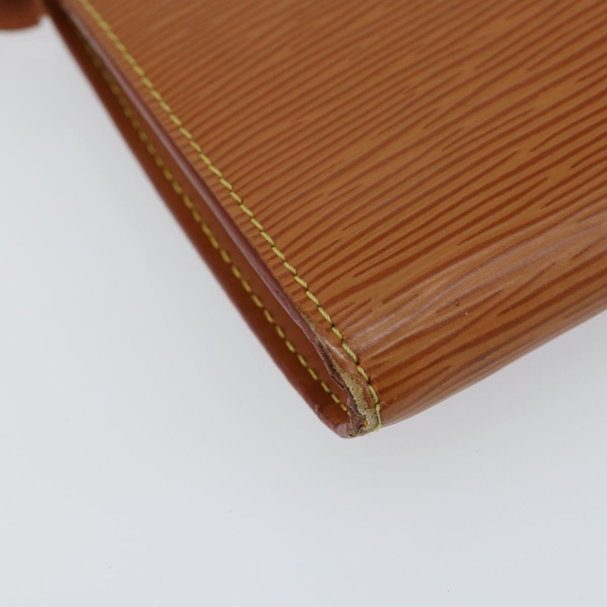 LOUIS VUITTON Epi Pochette Accessoires Accessory Pouch Brown M52953 Auth 152133