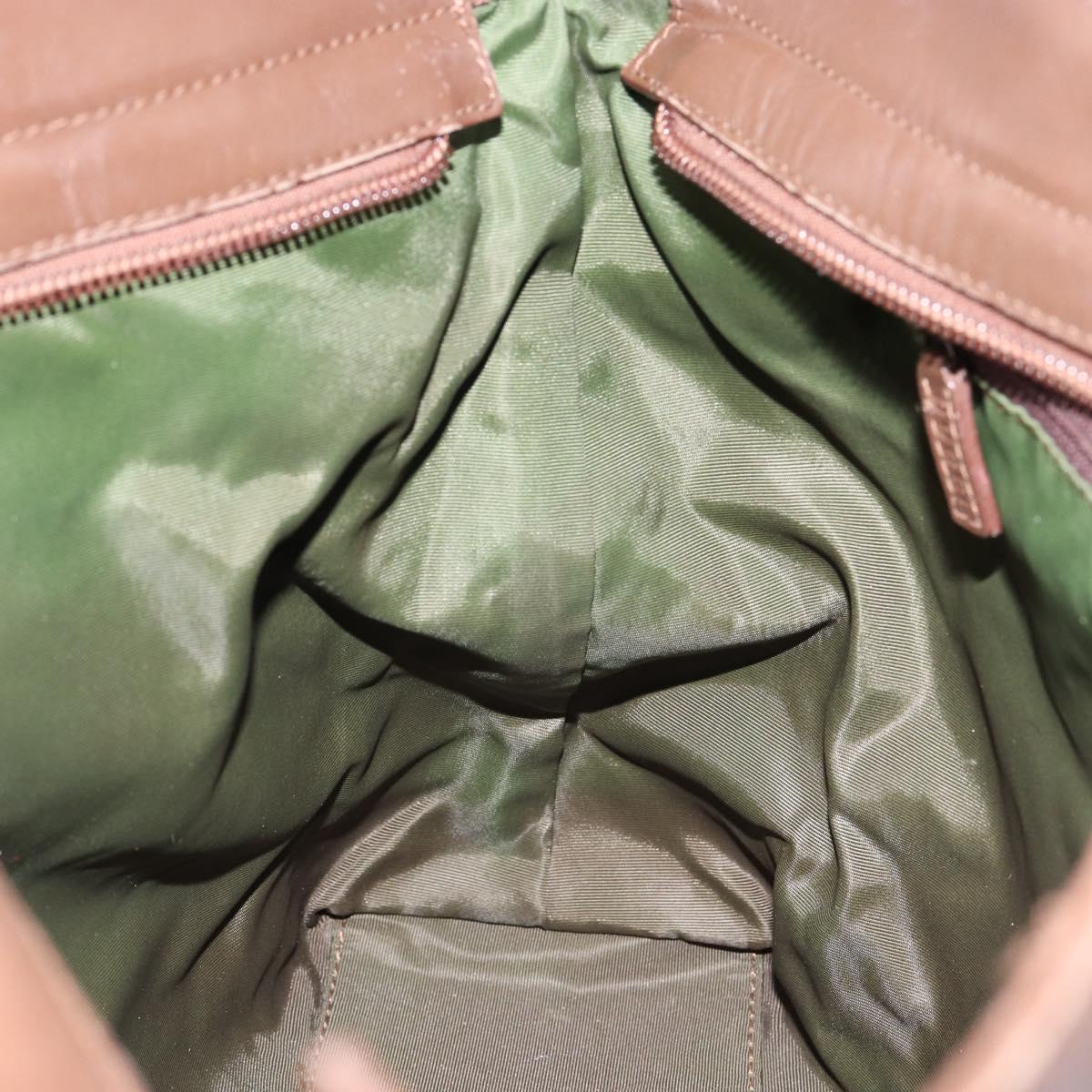 GUCCI GG Canvas Tote Bag Beige Silver 002 1119 Auth 152134