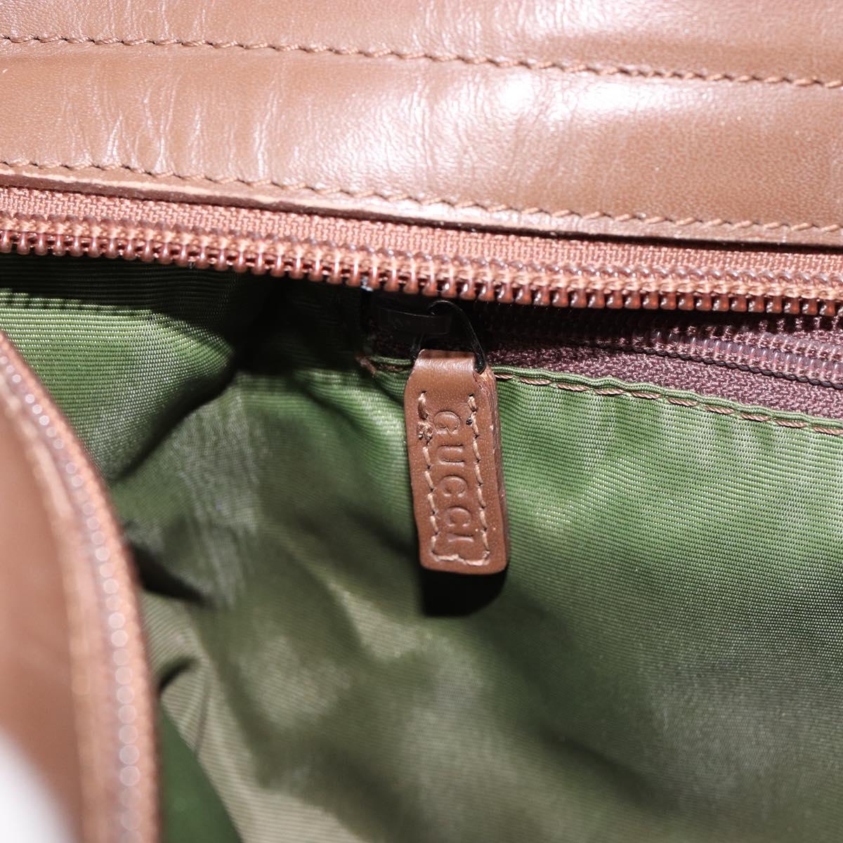 GUCCI GG Canvas Tote Bag Beige Silver 002 1119 Auth 152134