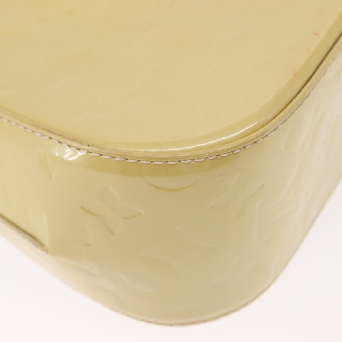 LOUIS VUITTON Monogram Vernis Bell Flower PM Bag Broncorail M91731 Auth 152140