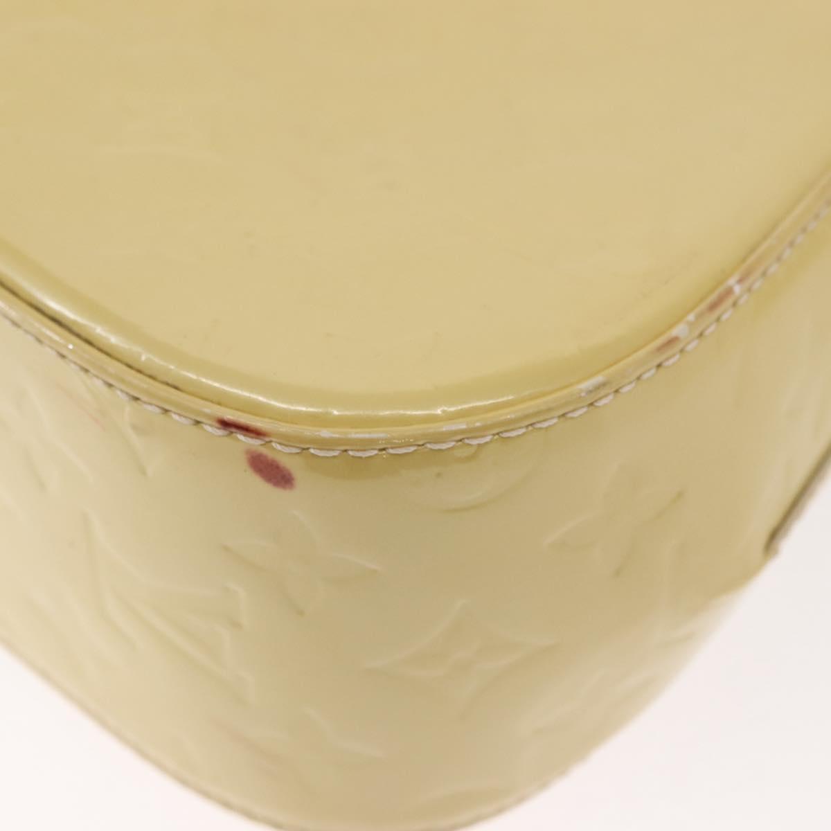 LOUIS VUITTON Monogram Vernis Bell Flower PM Bag Broncorail M91731 Auth 152140