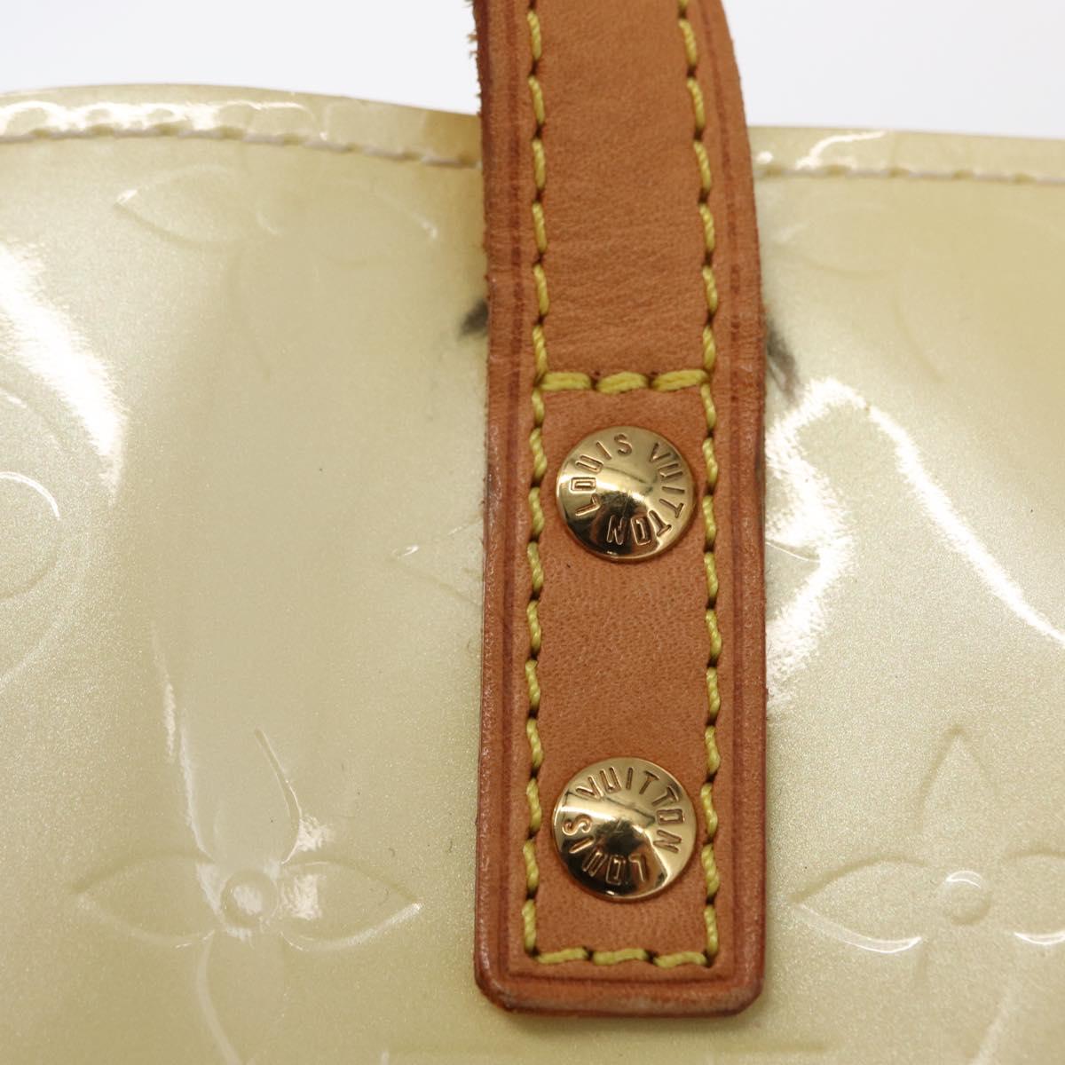 LOUIS VUITTON Monogram Vernis Reade PM Hand Bag Perle M91336 LV Auth 152141