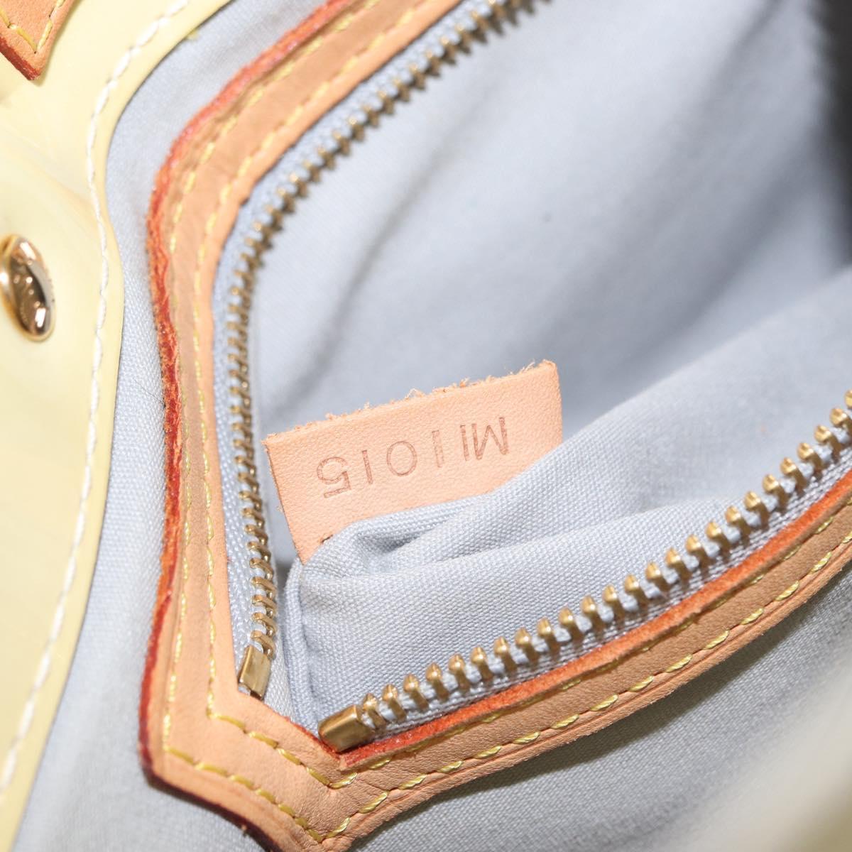 LOUIS VUITTON Monogram Vernis Reade PM Hand Bag Perle M91336 LV Auth 152141