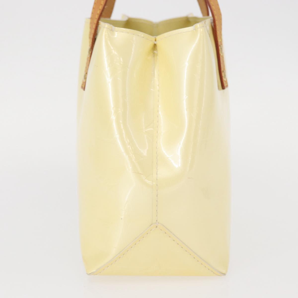 LOUIS VUITTON Monogram Vernis Reade PM Hand Bag Perle M91336 LV Auth 152141