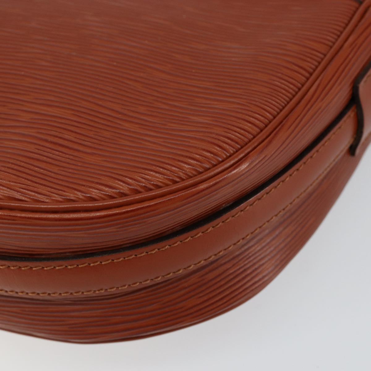 LOUIS VUITTON Epi Jeune Fille MM Shoulder Bag Brown M52153 LV Auth 152144