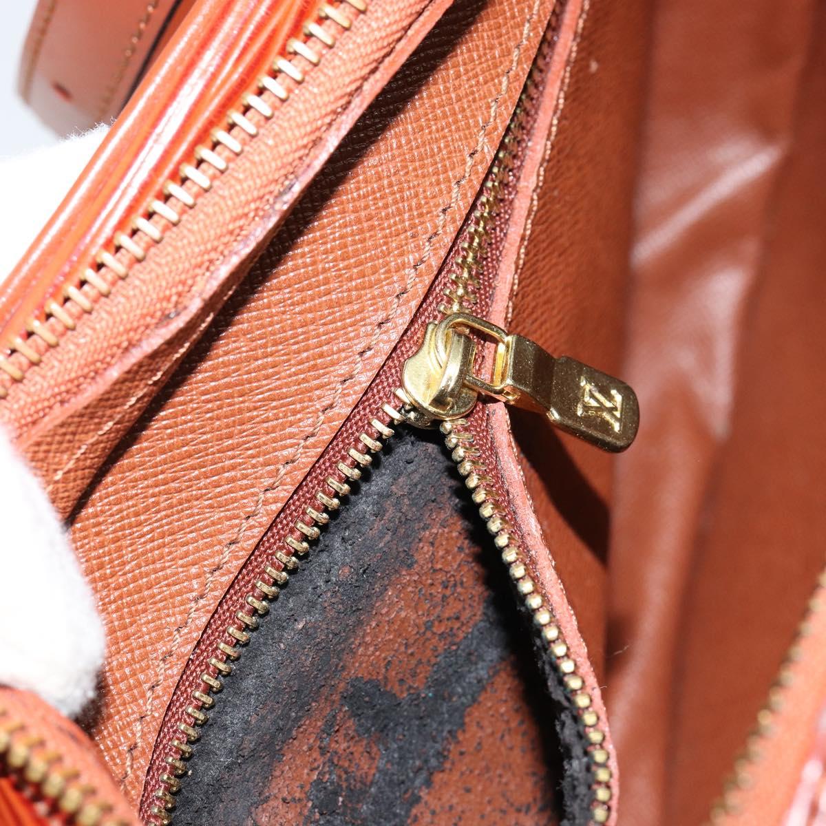 LOUIS VUITTON Epi Jeune Fille MM Shoulder Bag Brown M52153 LV Auth 152144