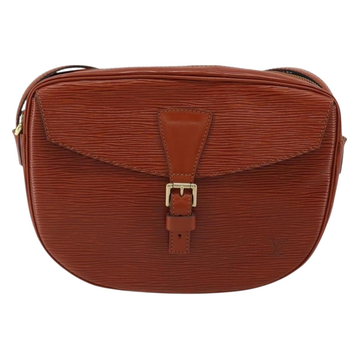 LOUIS VUITTON Epi Jeune Fille MM Shoulder Bag Brown M52153 LV Auth 152144