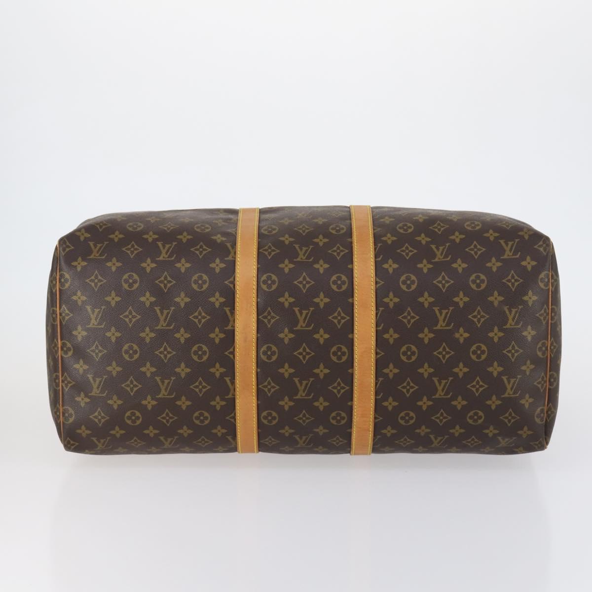 LOUIS VUITTON Monogram Keepall 55 Boston Bag M41424 LV Auth 152151