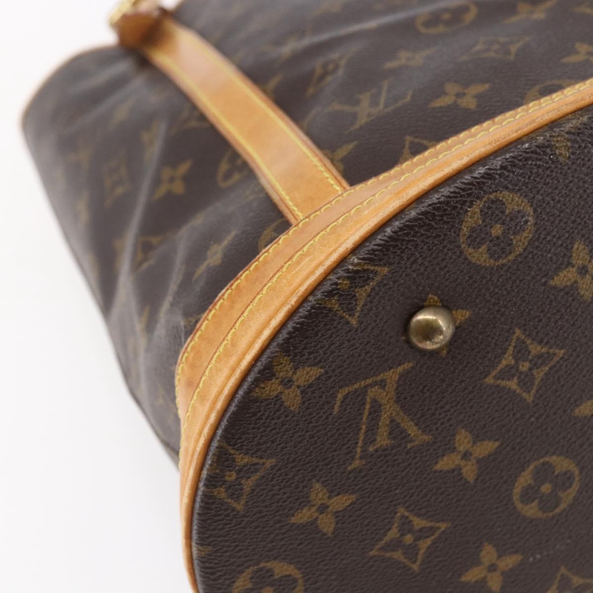 LOUIS VUITTON Monogram Bucket GM Shoulder Bag M42236 LV Auth 152158