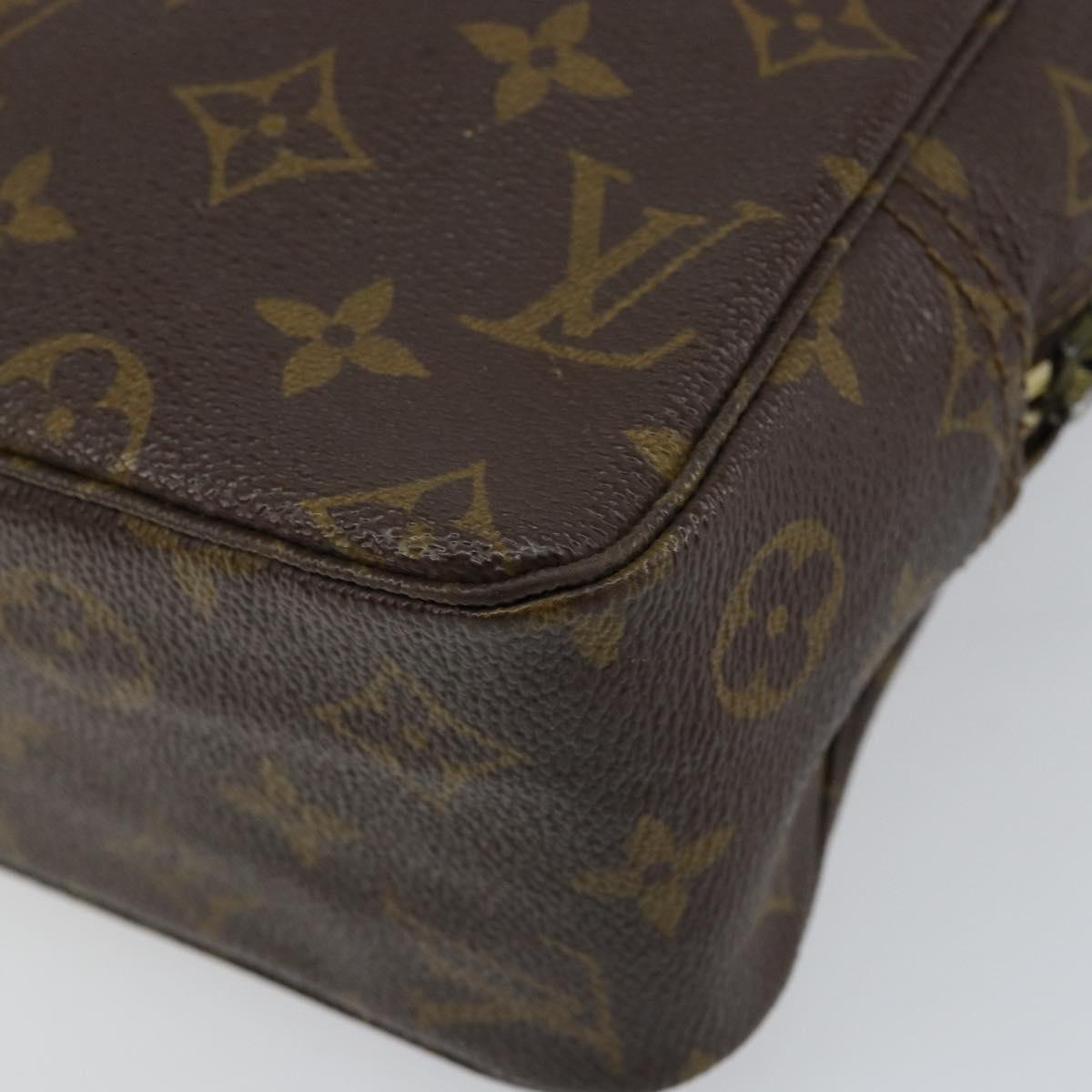 LOUIS VUITTON Monogram Trousse Toilette 28 Clutch Bag M47522 LV Auth 152162