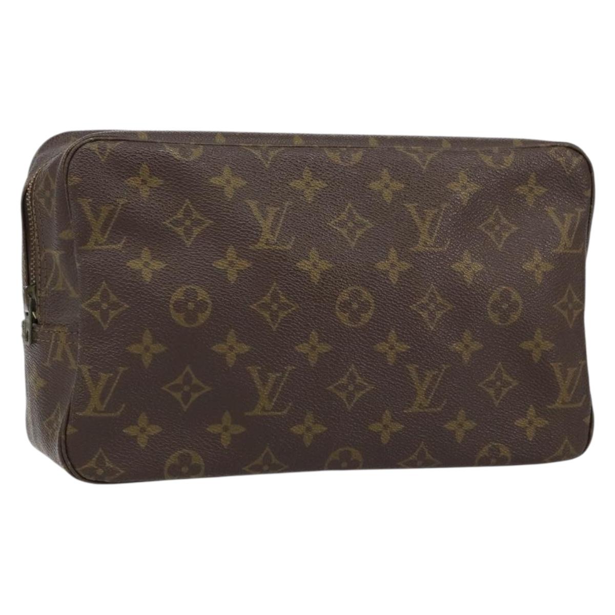 LOUIS VUITTON Monogram Trousse Toilette 28 Clutch Bag M47522 LV Auth 152162
