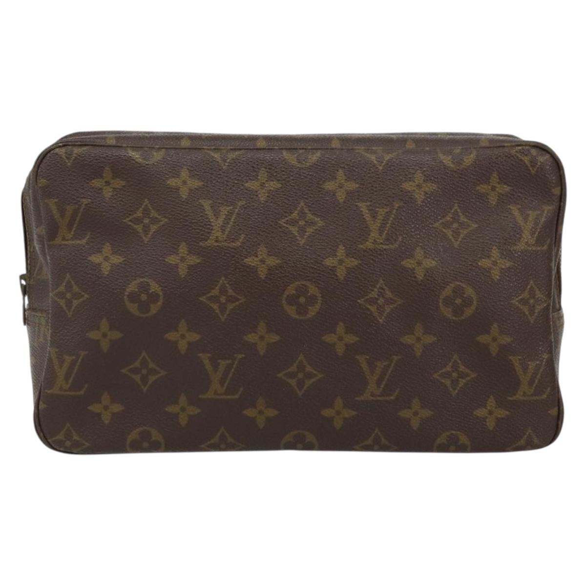 LOUIS VUITTON Monogram Trousse Toilette 28 Clutch Bag M47522 LV Auth 152162