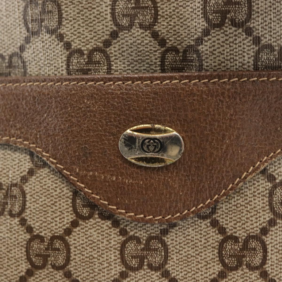 GUCCI GG Supreme Web Sherry Line Tote Bag PVC Beige 39 02 003 Auth 152169