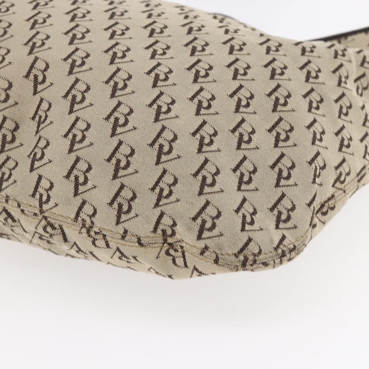 BOTTEGA VENETA Shoulder Bag Canvas Beige Auth 152172