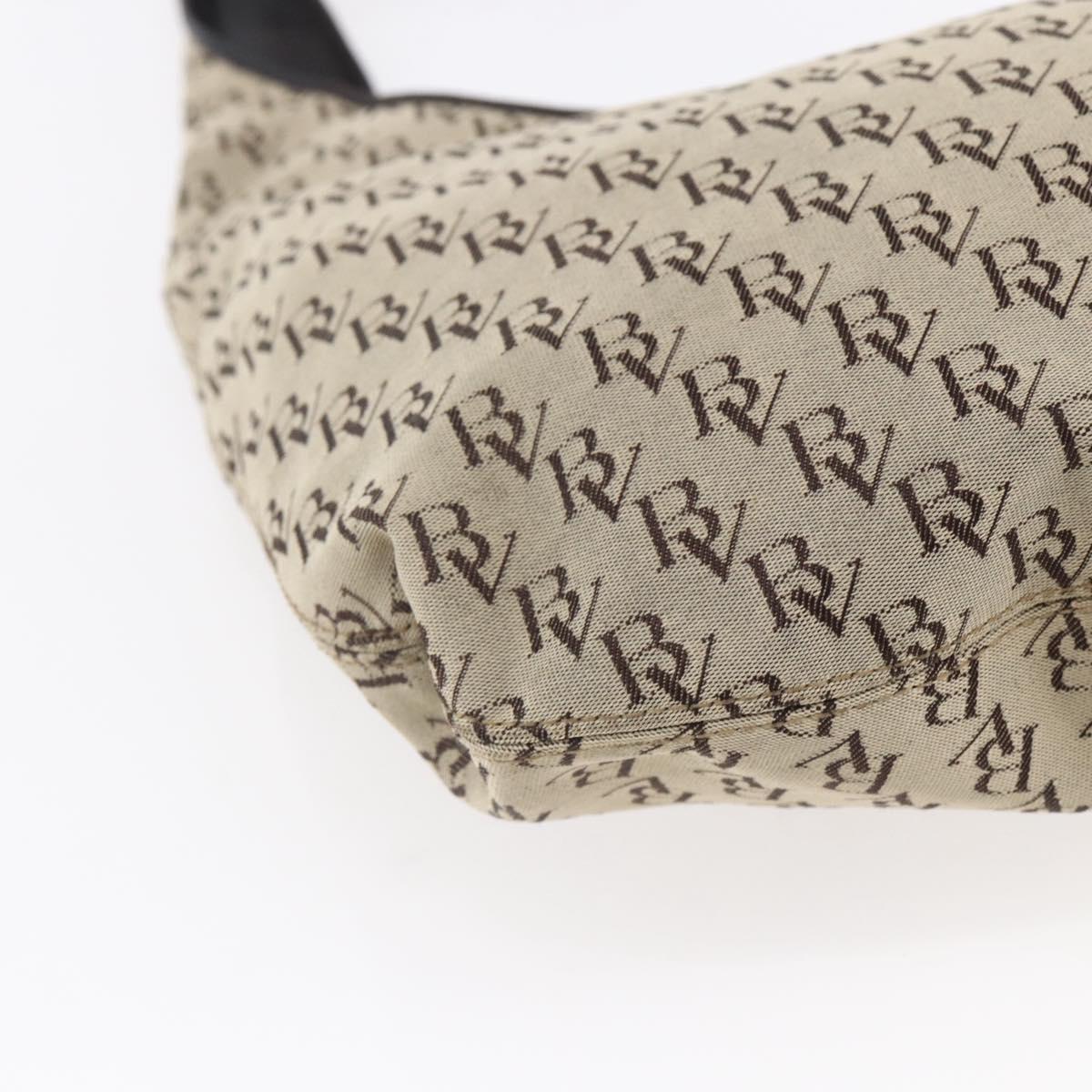 BOTTEGA VENETA Shoulder Bag Canvas Beige Auth 152172