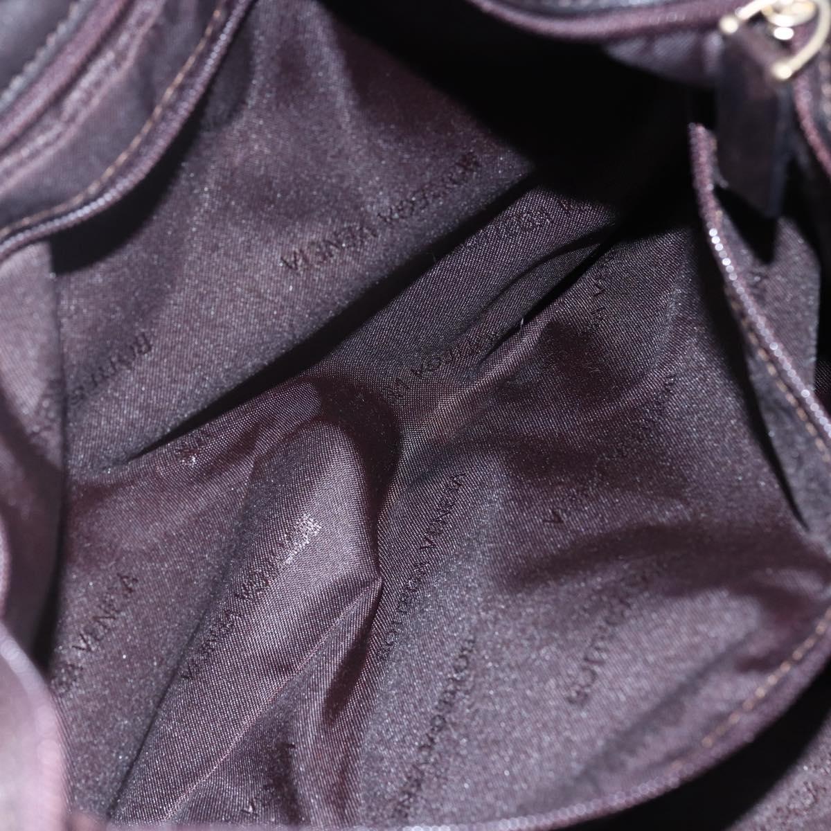 BOTTEGA VENETA Shoulder Bag Canvas Beige Auth 152172