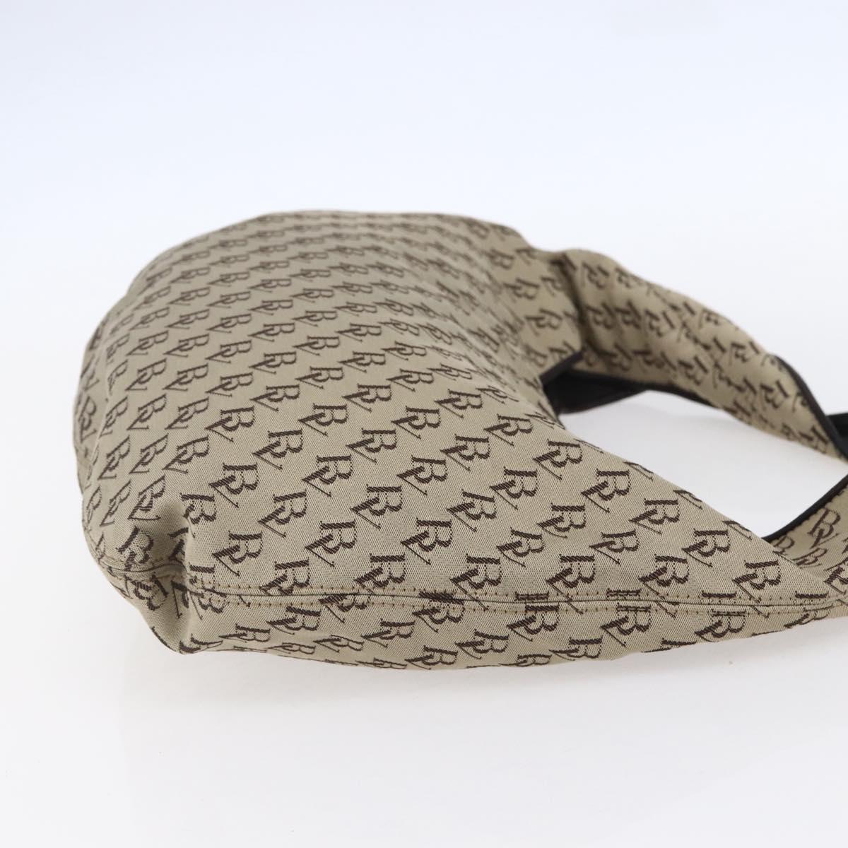 BOTTEGA VENETA Shoulder Bag Canvas Beige Auth 152172