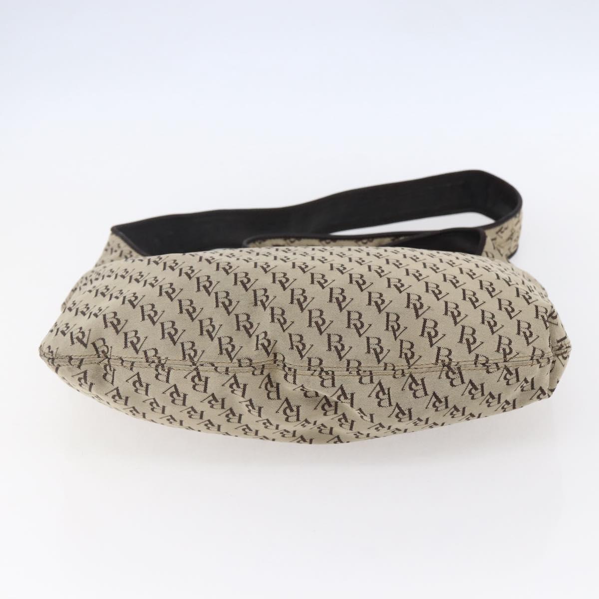 BOTTEGA VENETA Shoulder Bag Canvas Beige Auth 152172