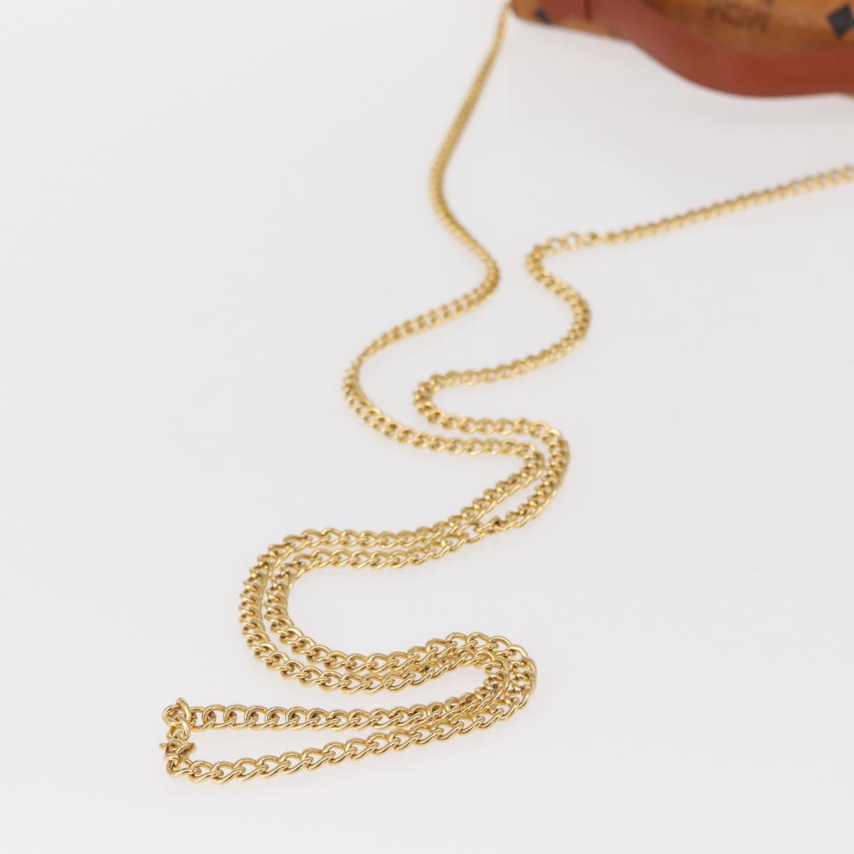 MCM Logogram Vicetos Shoulder Bag PVC Leather Brown Gold Auth 152173