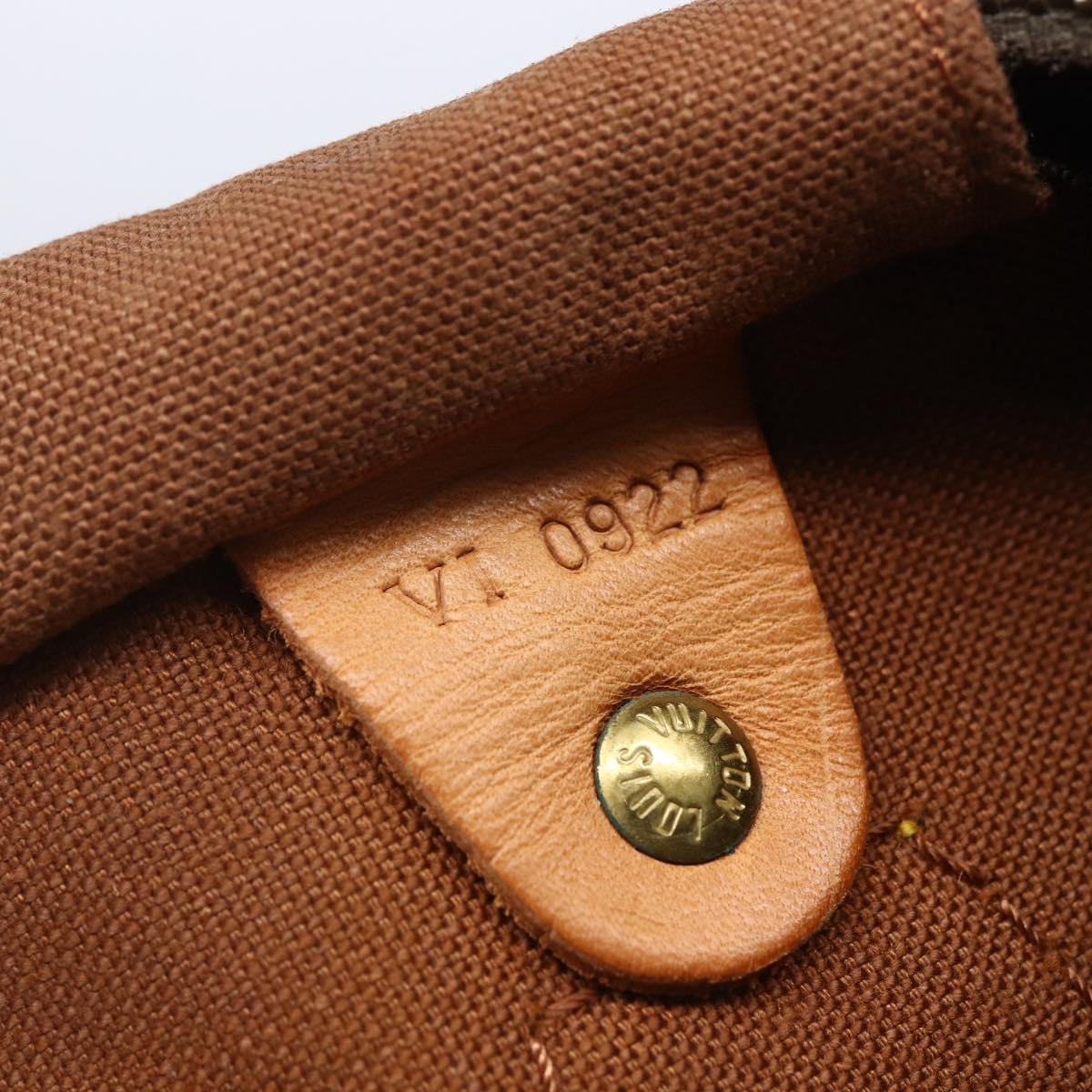 LOUIS VUITTON Monogram Speedy 30 Hand Bag M41526 LV Auth 152174