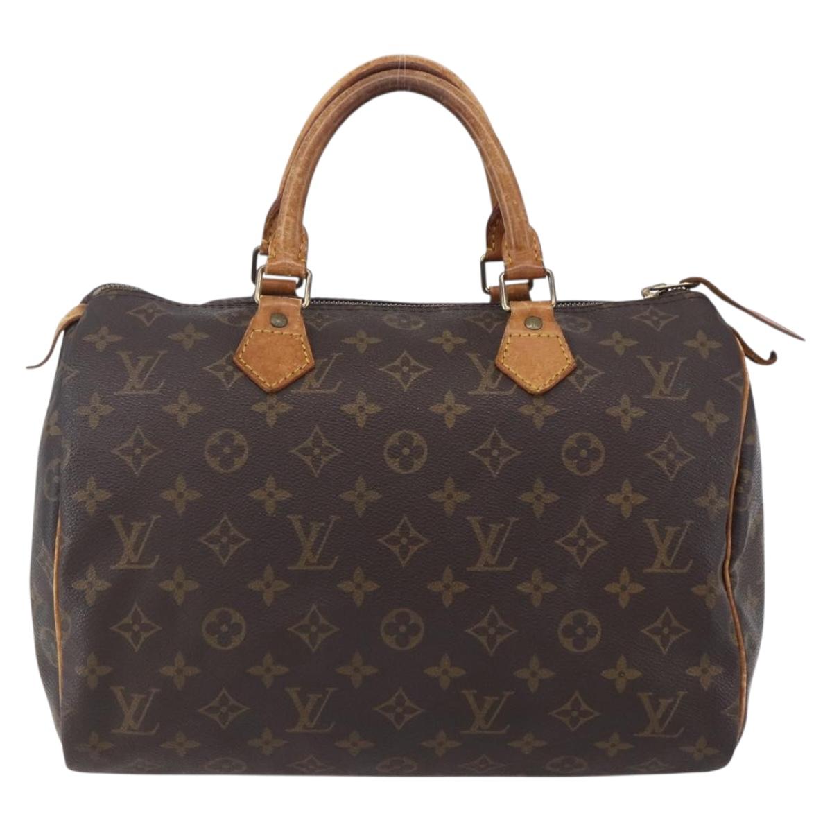 LOUIS VUITTON Monogram Speedy 30 Hand Bag M41526 LV Auth 152174