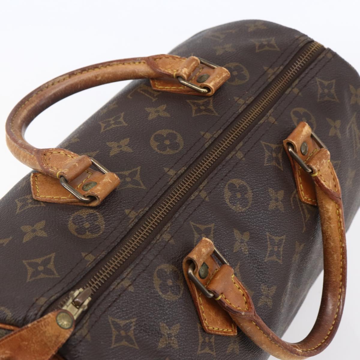 LOUIS VUITTON Monogram Speedy 30 Hand Bag M41526 LV Auth 152174
