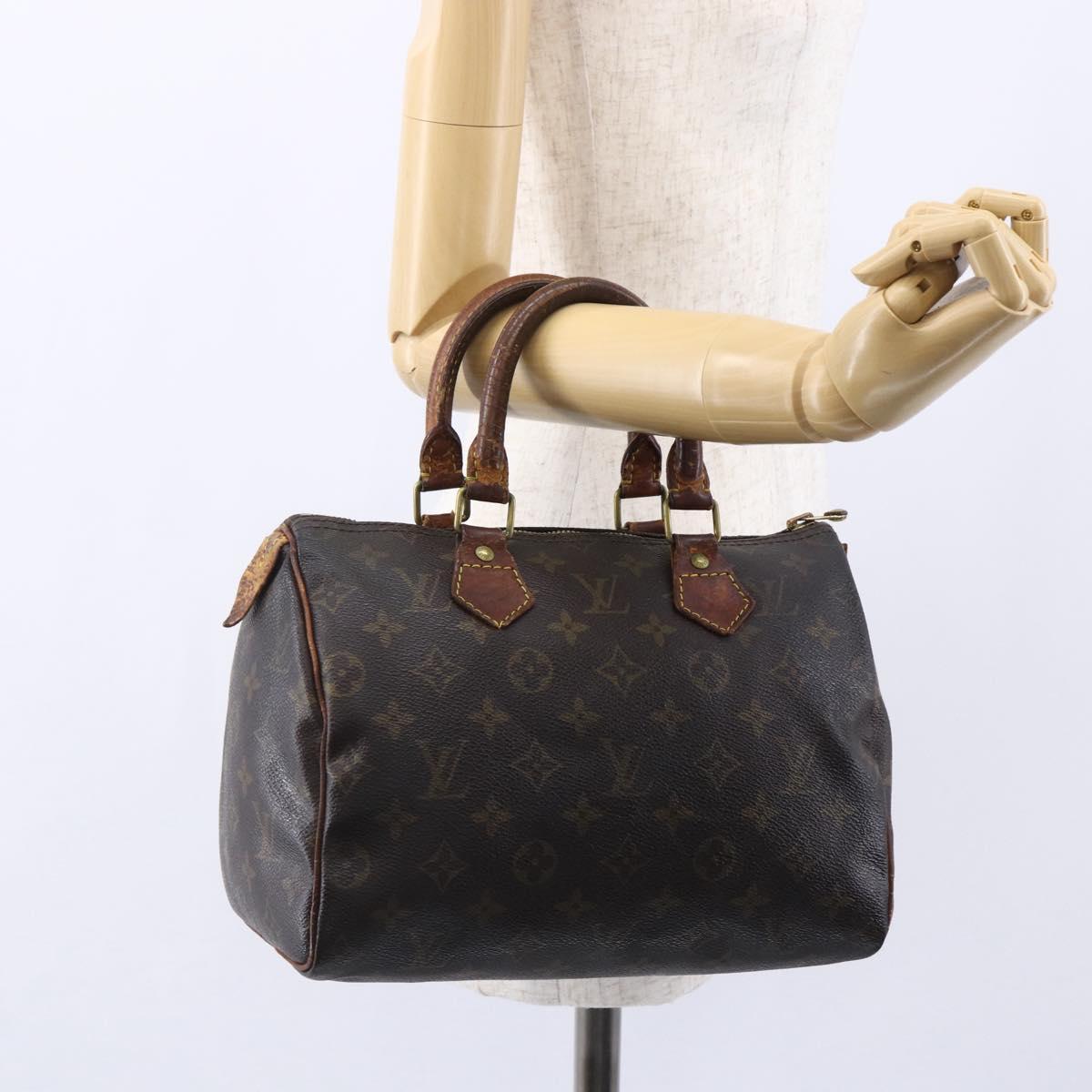 LOUIS VUITTON Monogram Speedy 25 Hand Bag M41528 LV Auth 152175