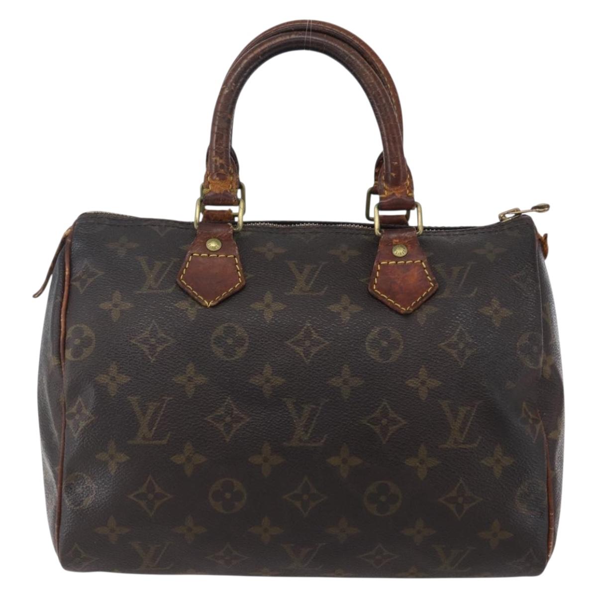 LOUIS VUITTON Monogram Speedy 25 Hand Bag M41528 LV Auth 152175