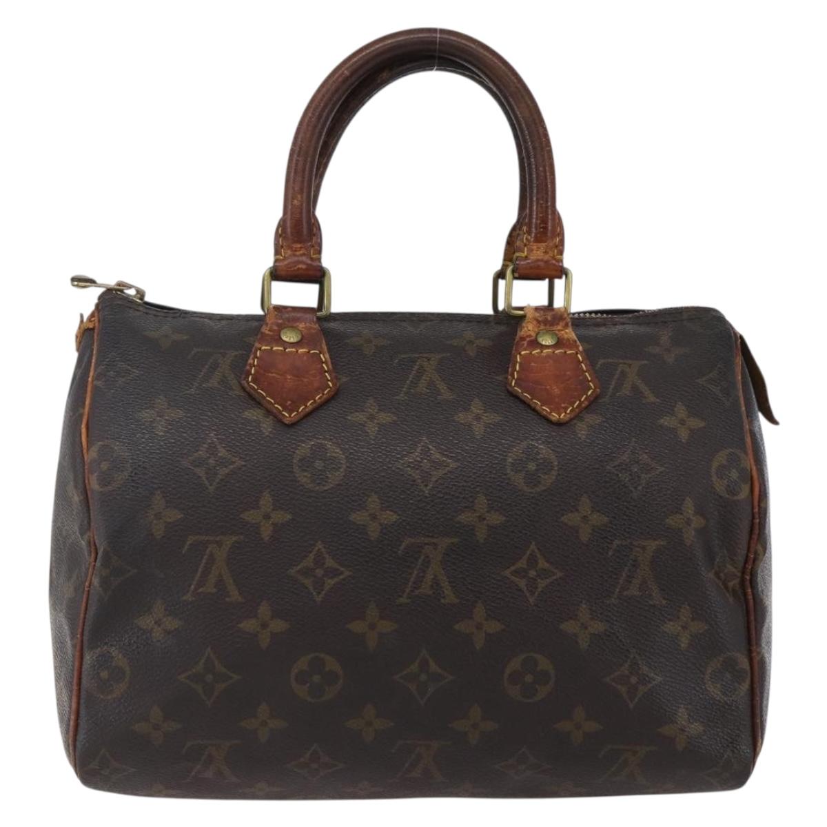 LOUIS VUITTON Monogram Speedy 25 Hand Bag M41528 LV Auth 152175