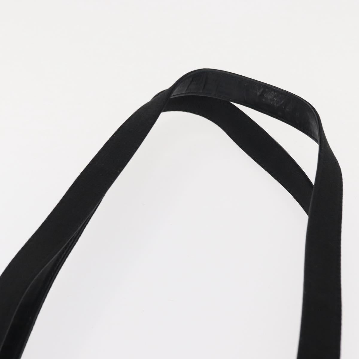 Salvatore Ferragamo Shoulder Bag Leather Gold Black Auth 152176