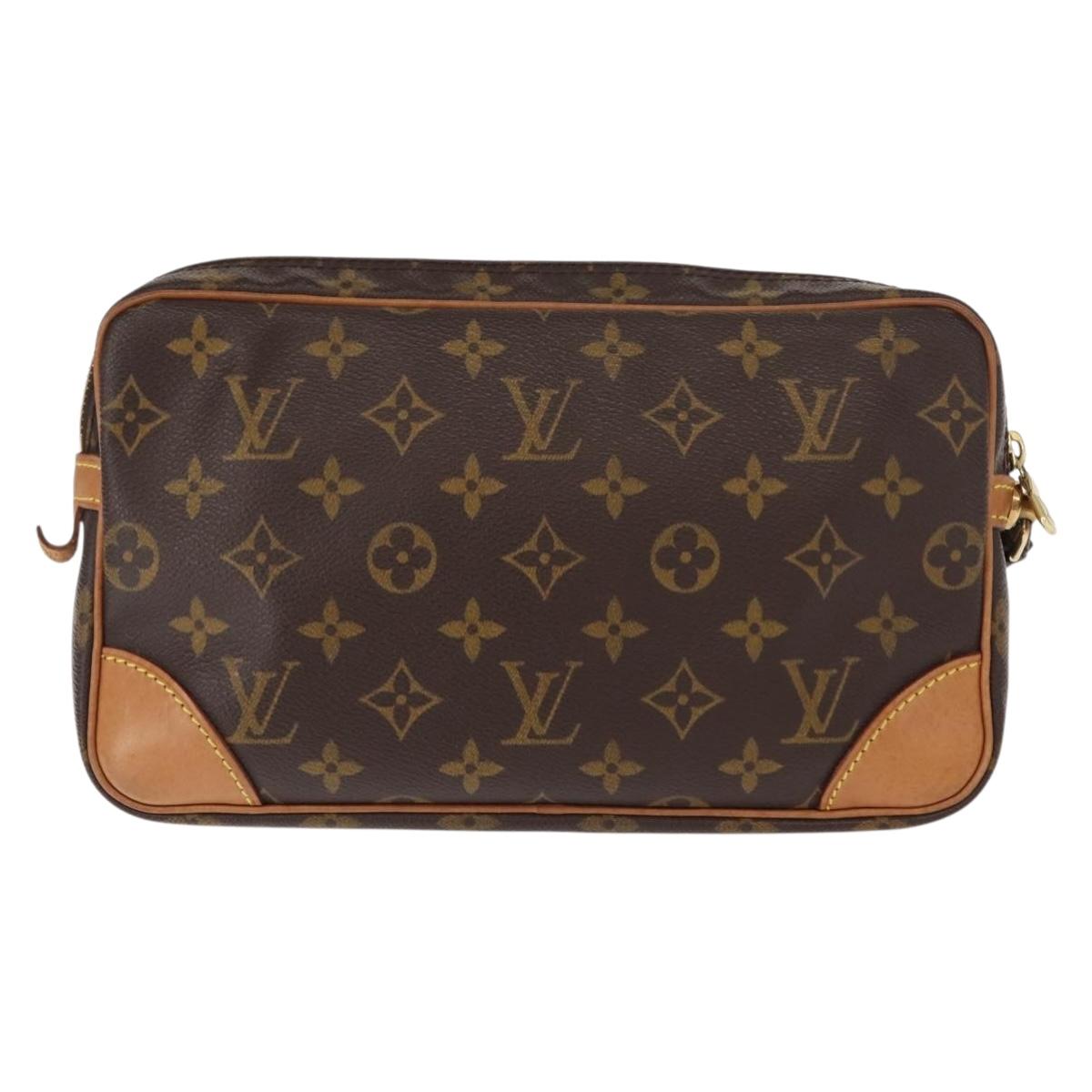 LOUIS VUITTON Monogram Marly Dragonne GM Clutch Bag M51825 LV Auth 152200