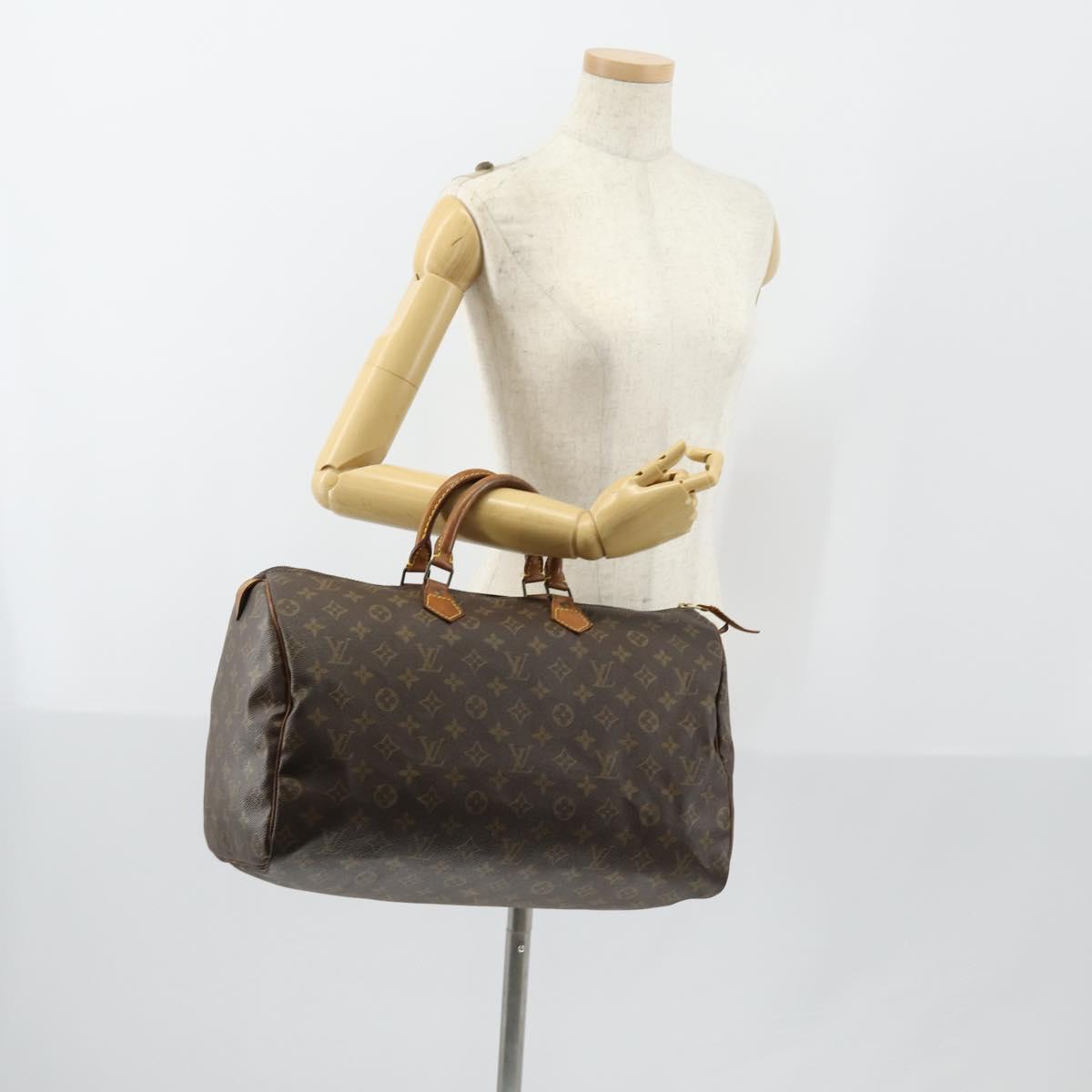 LOUIS VUITTON Monogram Speedy 40 Hand Bag M41522 LV Auth 152201