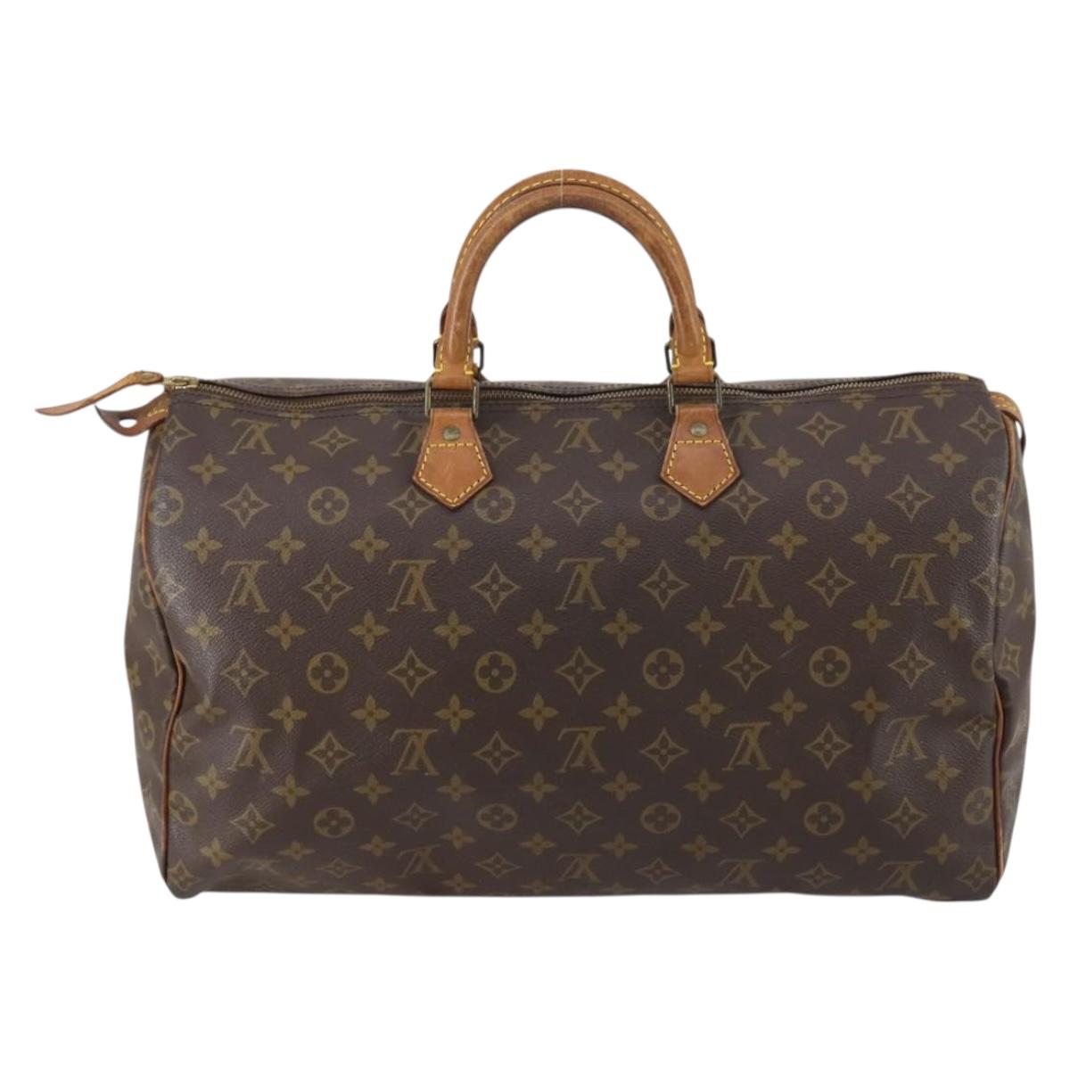 LOUIS VUITTON Monogram Speedy 40 Hand Bag M41522 LV Auth 152201