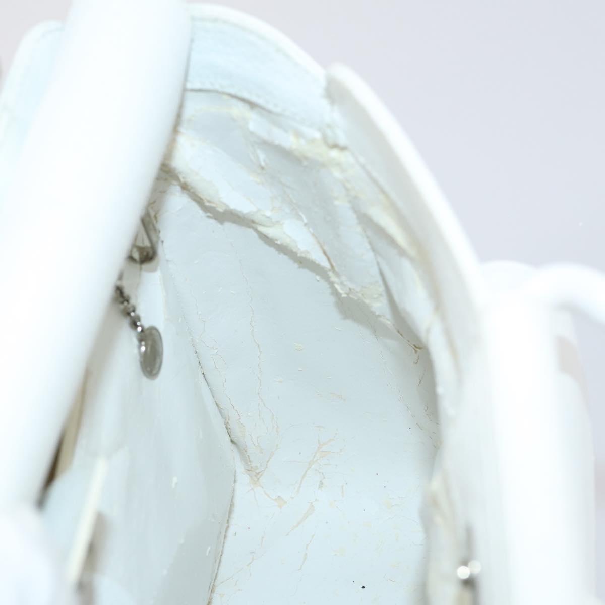 GUCCI Hand Bag Leather 2way White 000 2058 0307 5 Auth 152204