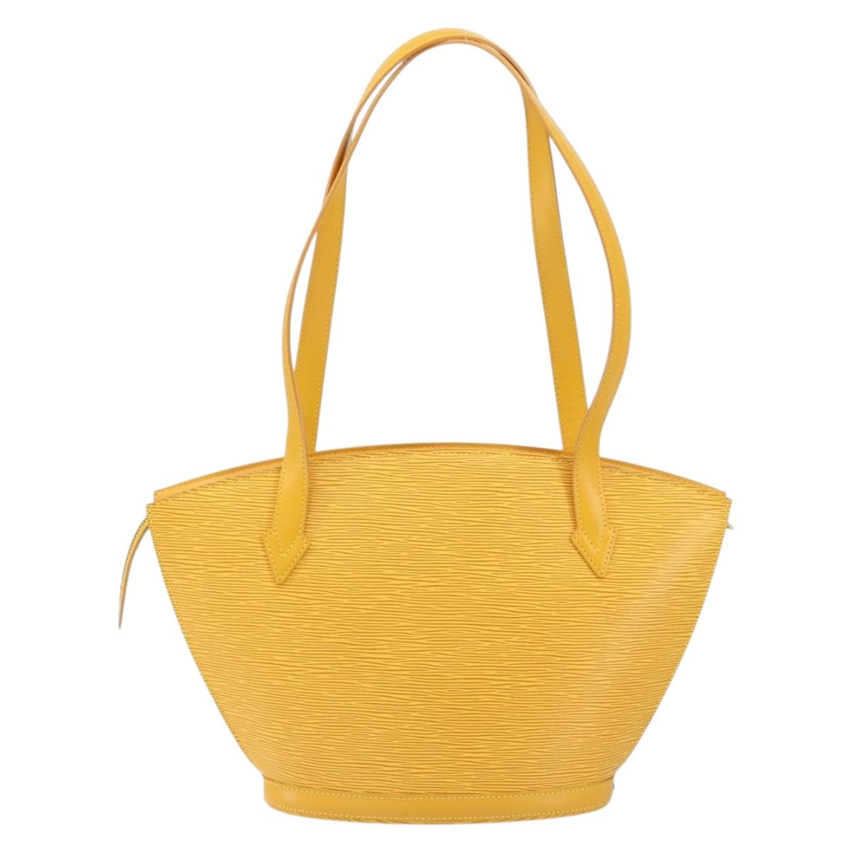 LOUIS VUITTON Epi Saint Jacques Poignees Long Bag Yellow M52339 LV Auth 152206