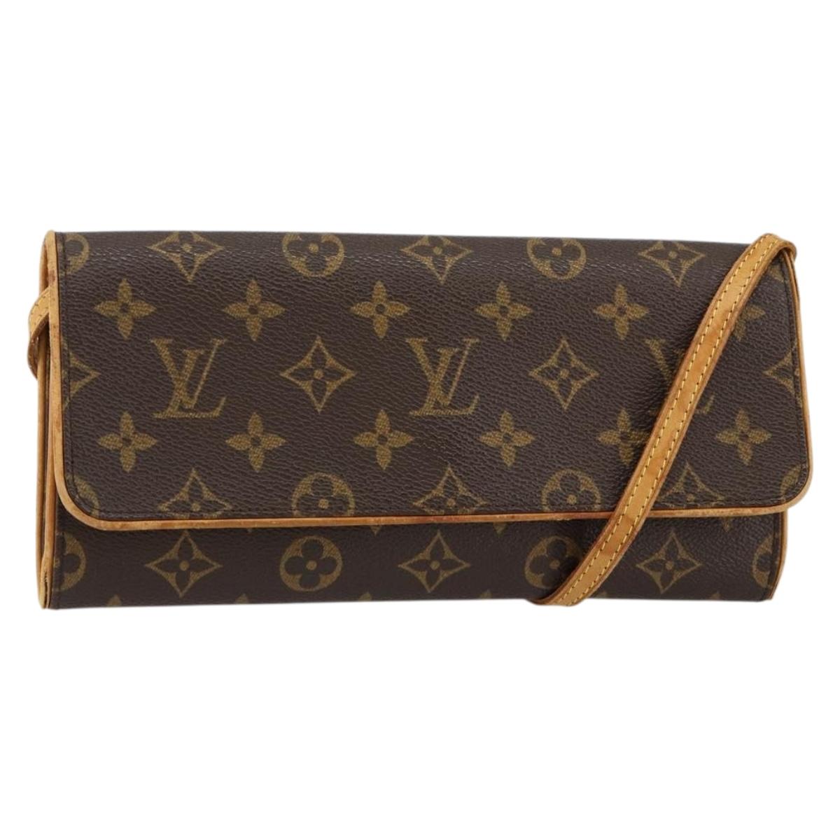 LOUIS VUITTON Monogram Pochette Twin GM Shoulder Bag M51852 LV Auth 152210