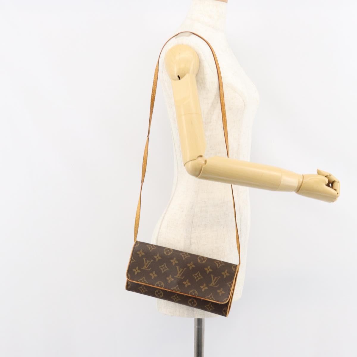 LOUIS VUITTON Monogram Pochette Twin GM Shoulder Bag M51852 LV Auth 152210