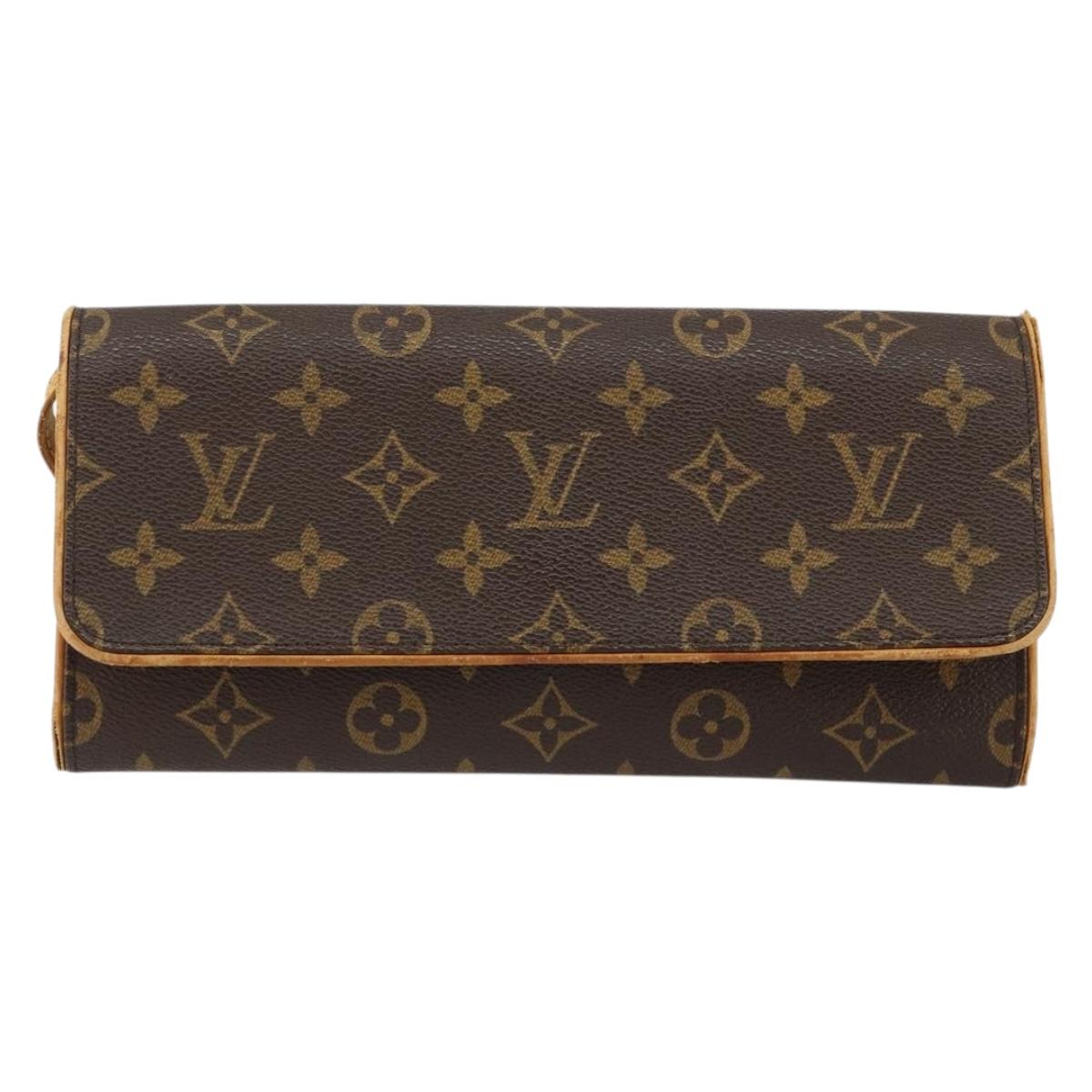 LOUIS VUITTON Monogram Pochette Twin GM Shoulder Bag M51852 LV Auth 152210