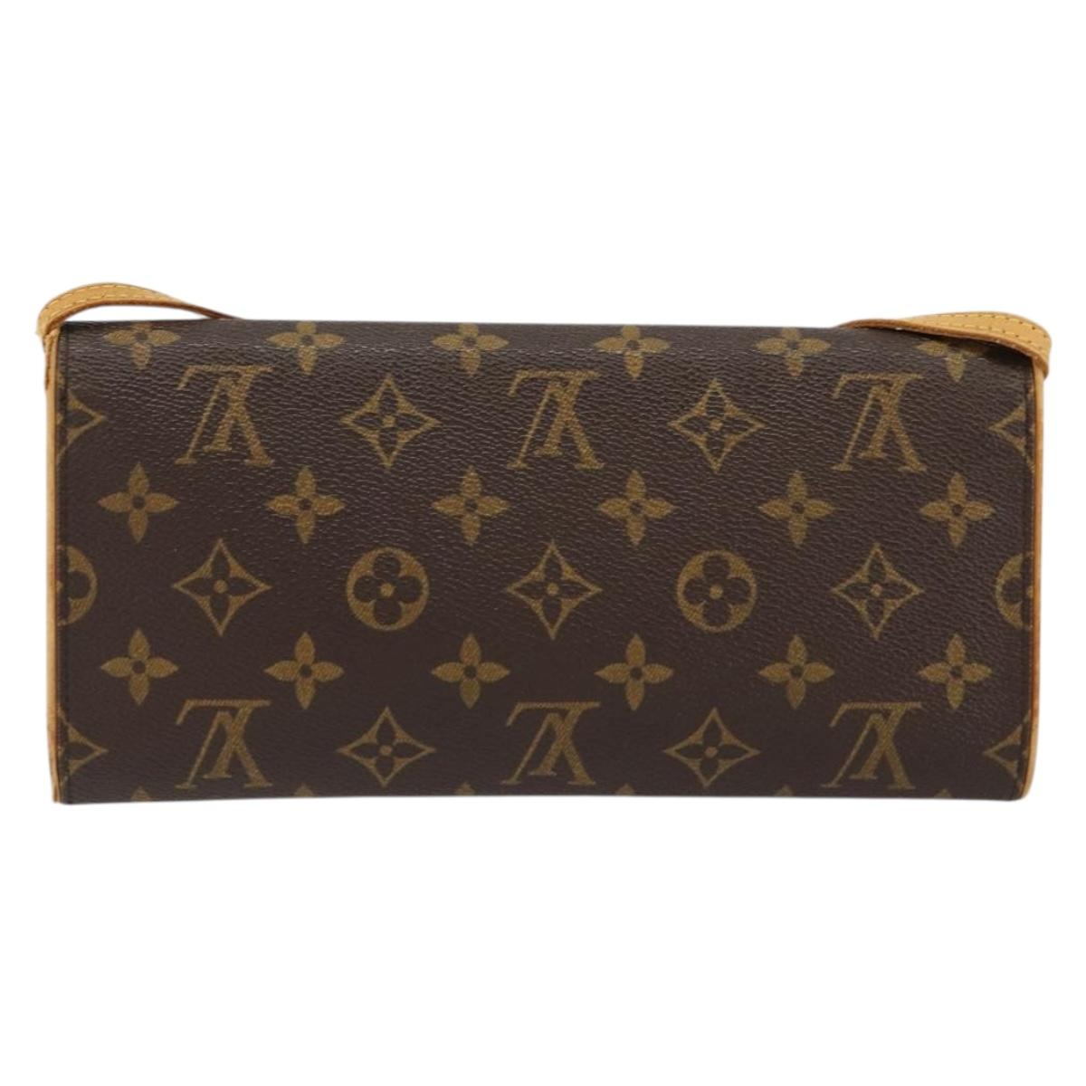 LOUIS VUITTON Monogram Pochette Twin GM Shoulder Bag M51852 LV Auth 152210