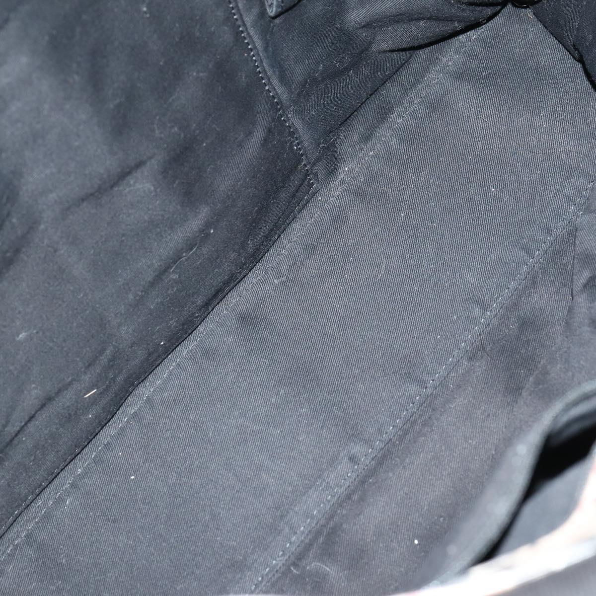 BVLGARI Burberry Nova Check Tote Bag Nylon Canvas 2 Set Black Beige Auth 152213