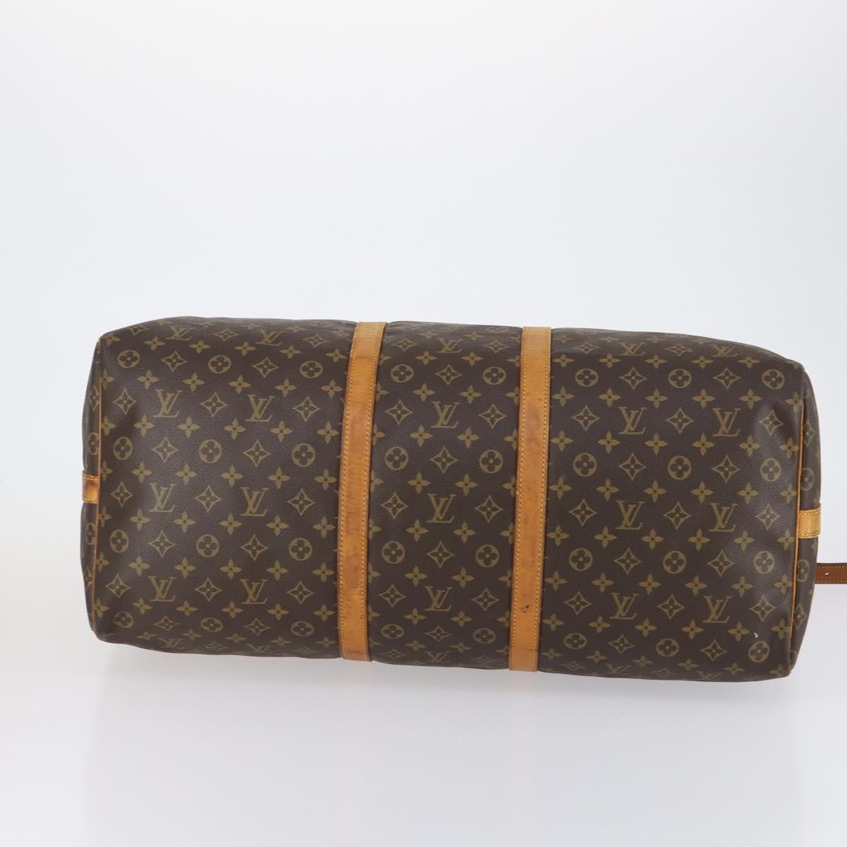 LOUIS VUITTON Monogram Keepall Bandouliere 60 Boston Bag M41412 LV Auth 152215