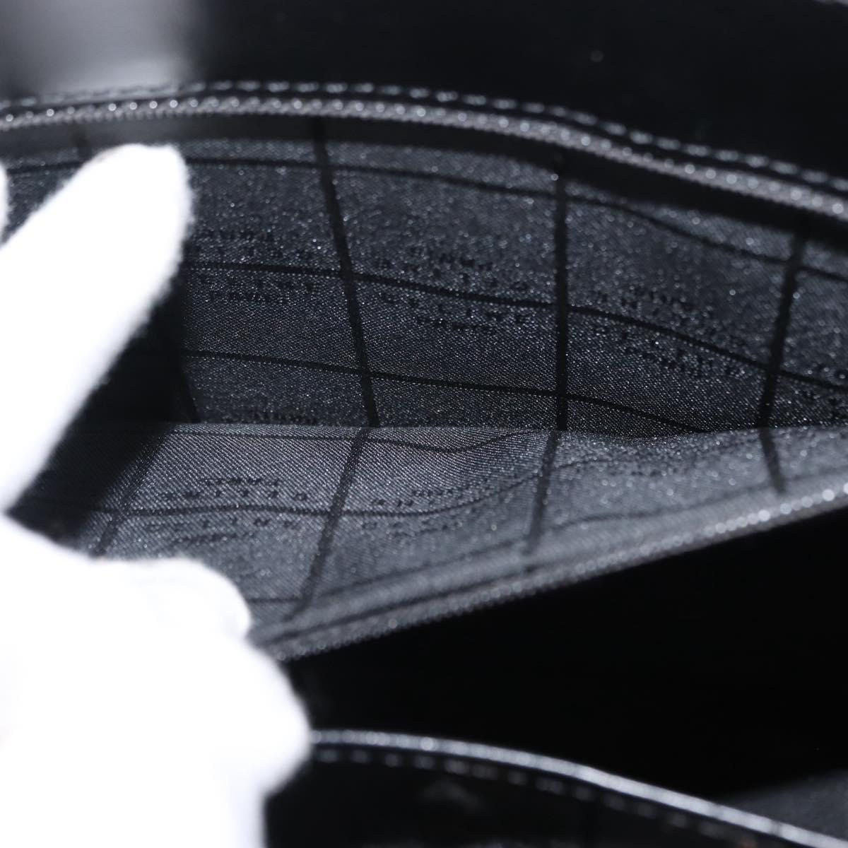 CELINE Tote Bag Leather Black Gold Auth 152229