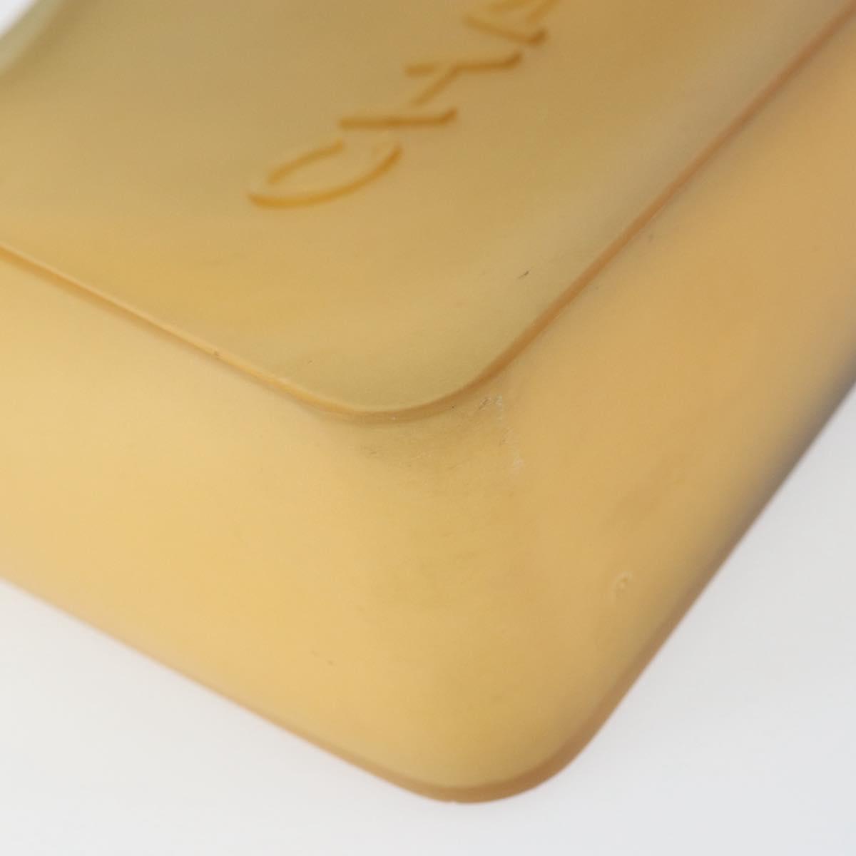 CHANEL Tote Bag Rubber Beige CC Auth 152235