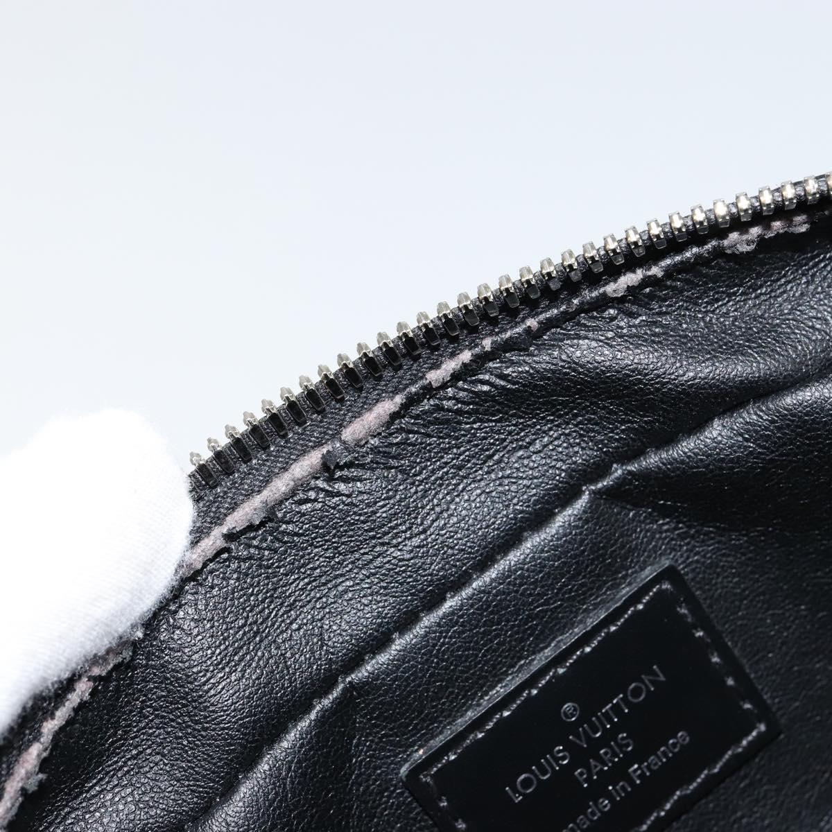 LOUIS VUITTON Damier Graphite Trousse Toilette PM Clutch Bag N47522 Auth 152238