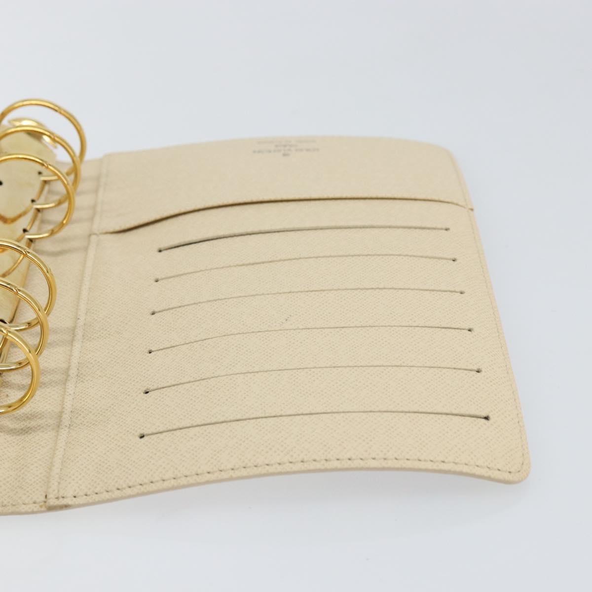 LOUIS VUITTON Damier Azur Agenda MM Day Planner Cover R20707 LV Auth 152240