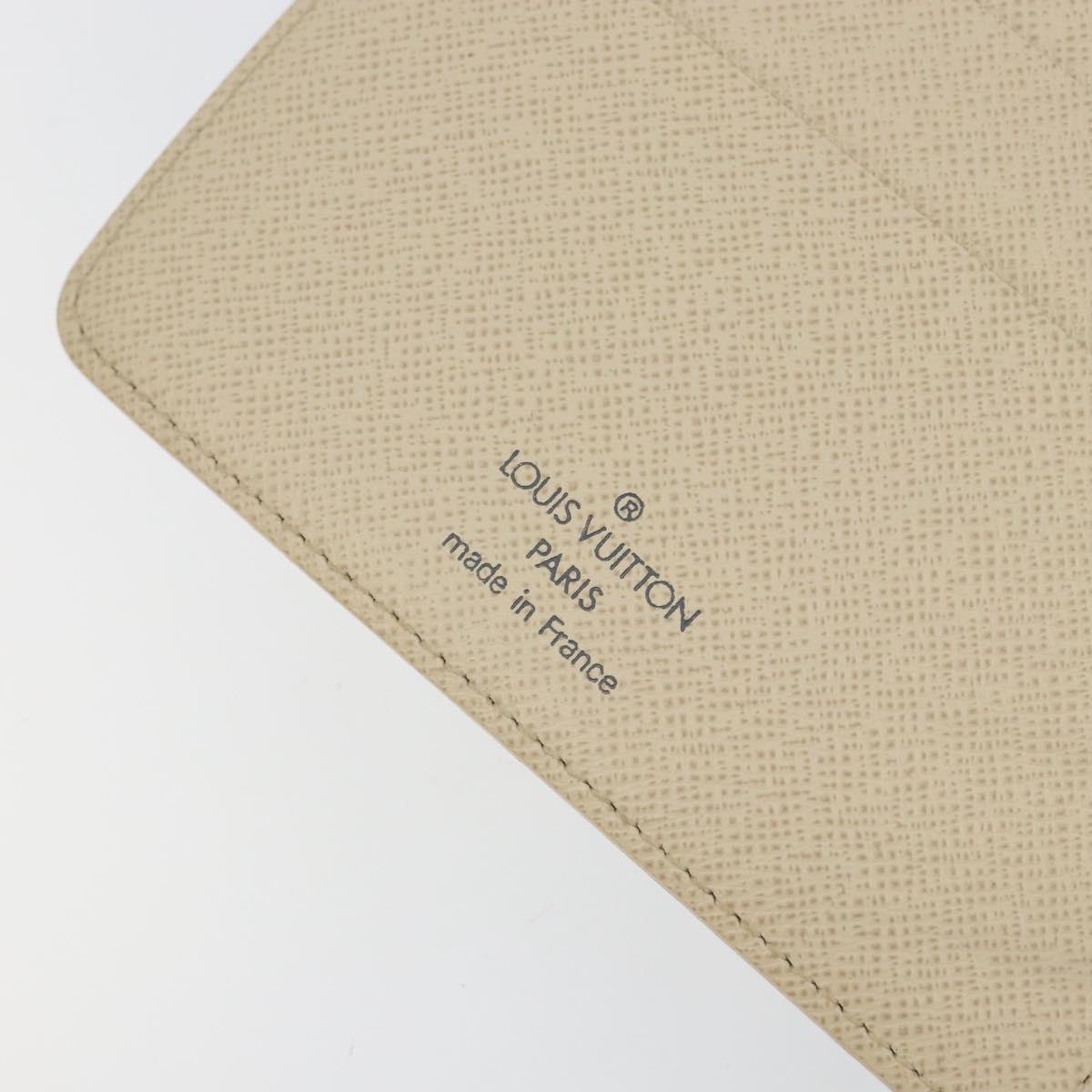 LOUIS VUITTON Damier Azur Agenda MM Day Planner Cover R20707 LV Auth 152240