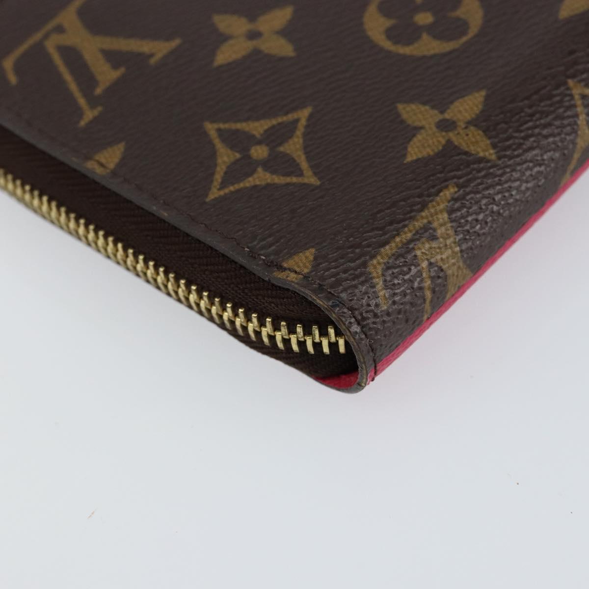 LOUIS VUITTON Monogram Zippy Wallet Giraffe Long Wallet M62085 LV Auth 152241